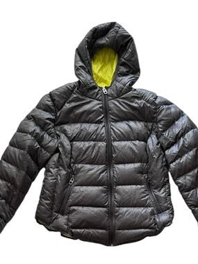 Miss Sixty Ultra Lightweight Packable Down Puffer Jacket Women L Hooded